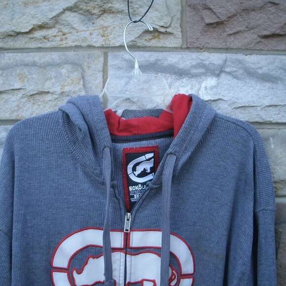 Ecko Unltd Rhino Mens Gray Hoodie Size 3X - Picture 3 of 12